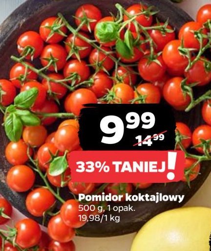 Pomidory koktajlowe promocja