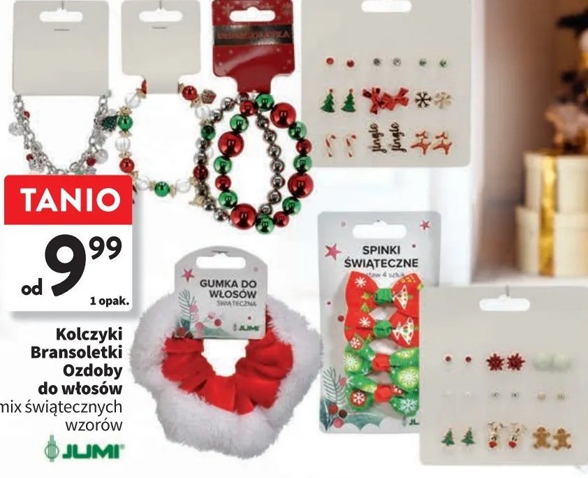 Kolczyki 艣wi膮teczne Jumi promocja