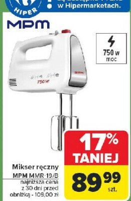 Mikser ręczny mmr-19 Mpm product promocja