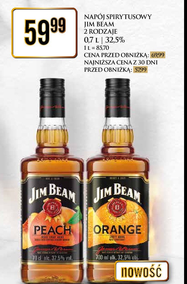 Whisky Jim beam orange promocja
