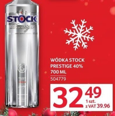 Wódka Stock Prestige 40% 700 ml promocja w Selgros