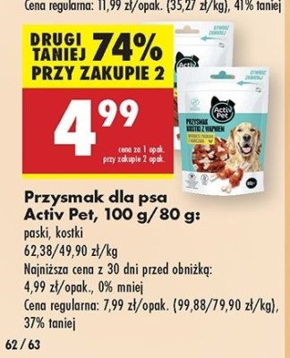 Kostki dla psa z wapnem drobiowe Activ pet promocja