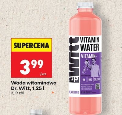 Woda witaminowa Dr. Witt 1,25l promocja w Biedronka