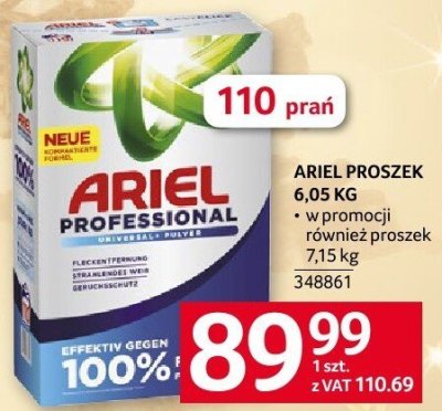 Ariel proszek 6,05 kg promocja w Selgros