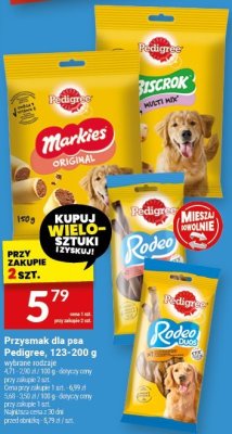 Przysmak dla psa Pedigree, 123-200 g różne rodzaje promocja w Twój Market