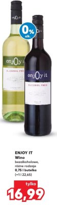 Wino Enjoy It bezalkoholowe różne rodzaje promocja w Kaufland
