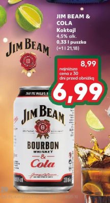 Bourbon Whiskey & Cola 4,5% alk. promocja w Kaufland