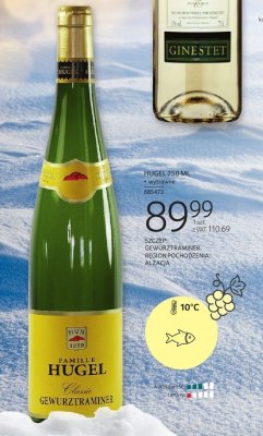Wino Hugel Gewurztraminer 750ml białe wytrawne promocja w Selgros