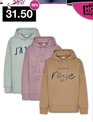 Bluza z kapturem damska Rozm. S-XXL promocja w Woolworth
