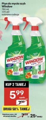 Płyn do mycia szyb Window promocja w Delikatesy Centrum