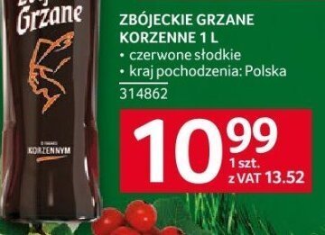 Zbójckie Grzane 1 l promocja w Selgros