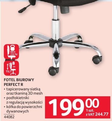 Fotel biurowy FOTEL BIUROWY PERFECT R promocja w Selgros