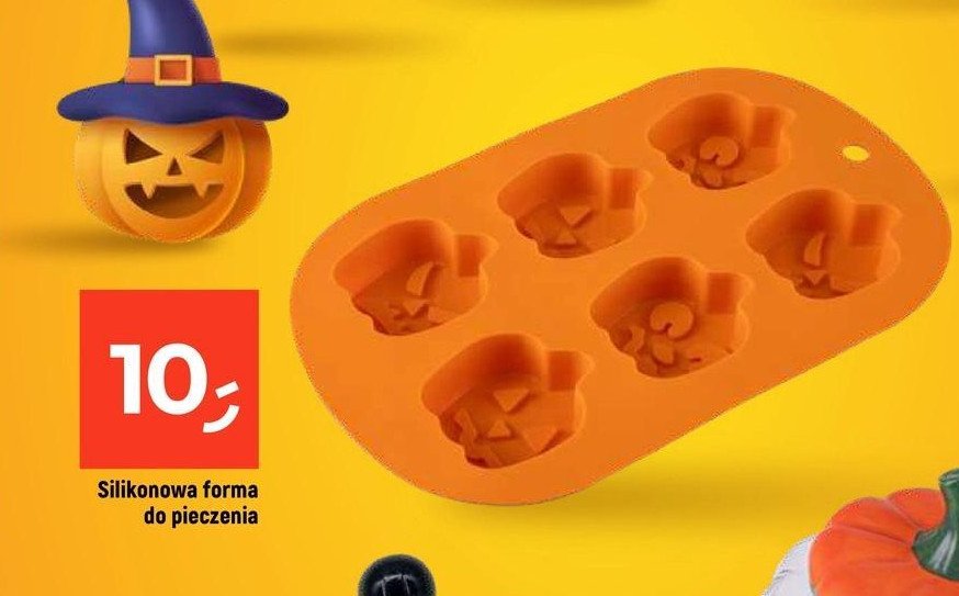 Forma silikonowa na ciastka halloween promocja