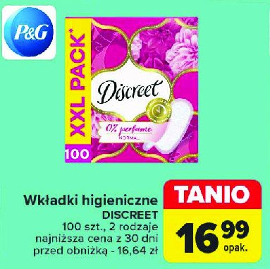 Wkładki normal plus Discreet promocja