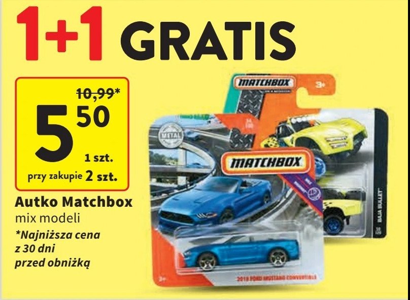 Autko Matchbox promocja