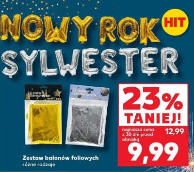 Zestaw balonów foliowych różne rodzaje promocja w Kaufland