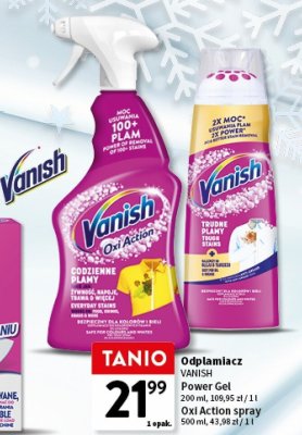 Odplamacz VANISH Oxi Action spray promocja w Intermarche