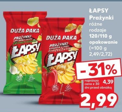 Prażynki różne rodzaje promocja w Kaufland