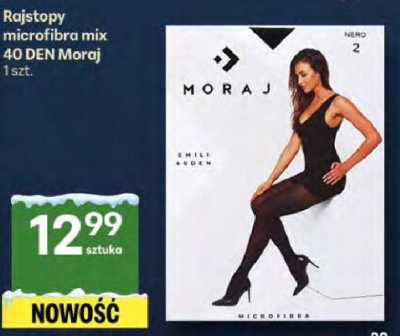 Rajstopy microfibra mix 40 DEN Moraj 1 szt. promocja w Delikatesy Centrum