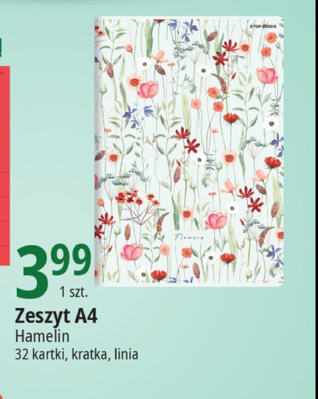 Zeszyt a4/32 k. kratka Hamelin promocja