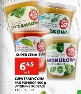 Zupa brokułowa ze szpinakiem Pan pomidor & co promocja w Intermarche