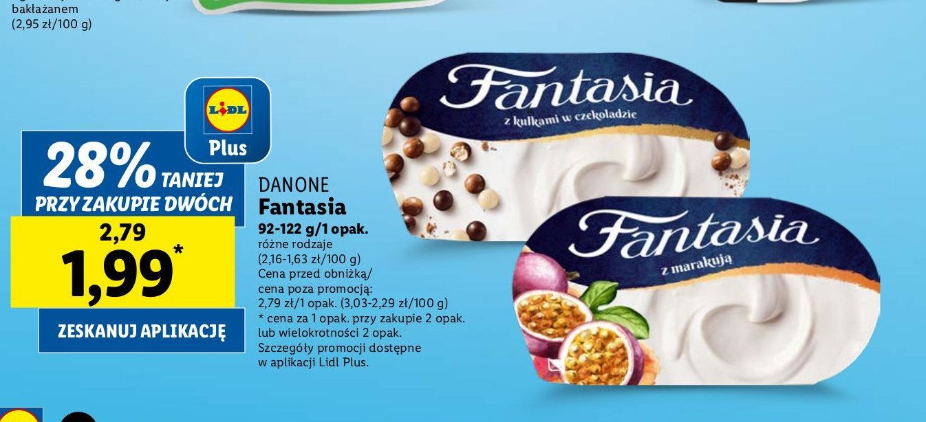 Jogurt z marakują Danone fantasia promocja