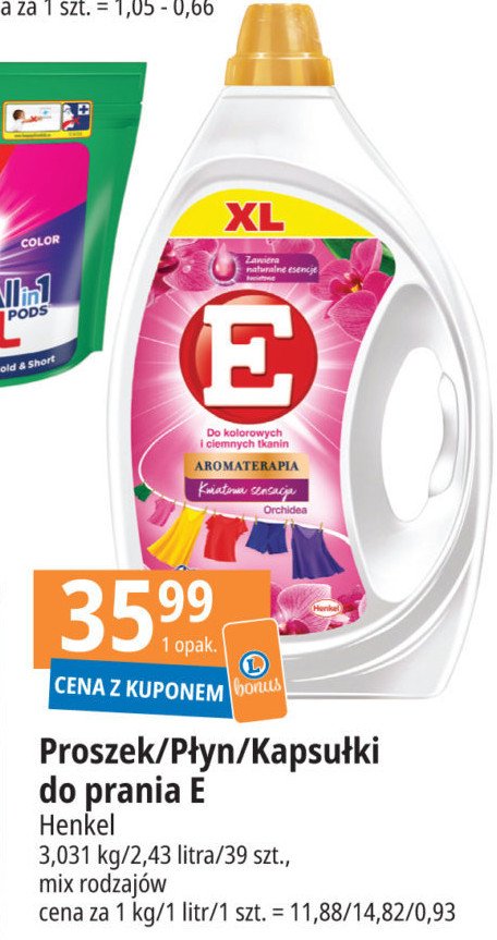 Proszek do prania kolorowego malezyjska orchidea i drzewo sandałowe E aromatherapy promocja