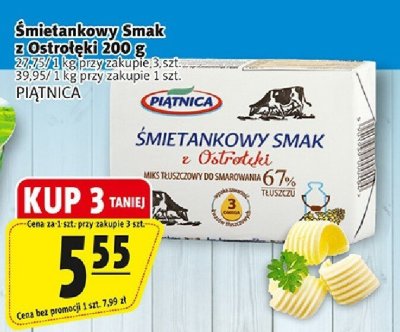 Śmietankowy Smak z Ostrołęki 200 g PIĄTNICA promocja w Prim Market