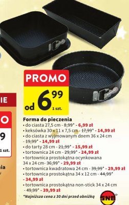 Forma do pieczenia do tarty 28 cm promocja w Intermarche