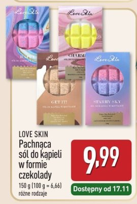 Sól LOVE SKIN Pachnąca sól do kąpieli w formie czekolady promocja w Aldi