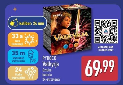 Fajerwerki bateria Valkyrja PYROCO 24-strzałowa promocja w Aldi