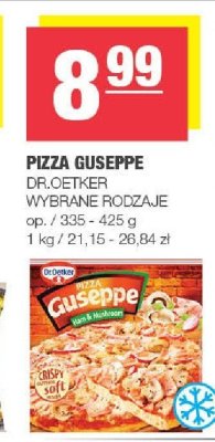 Pizza Guseppe DR.OETKER wybrane rodzaje promocja w SPAR