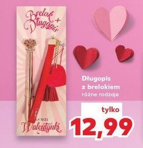 Długopis + brelok walentynki promocja w Kaufland