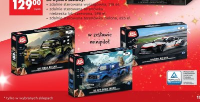 Klocki ruchome części zdalnie sterowana terenówka  promocja w Biedronka