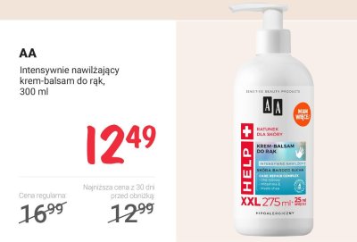 Intensywnie nawilżający krem-balsam do rąk promocja w Rossmann