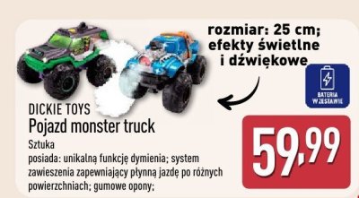 Pojazd DICKIE TOYS Pojazd monster truck promocja w Aldi