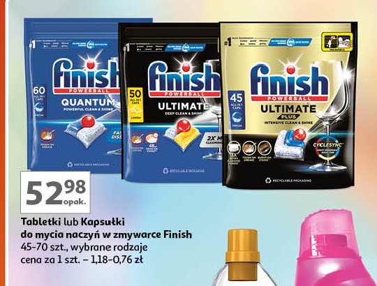 Kapsułki do zmywarki Finish ultimate plus promocja