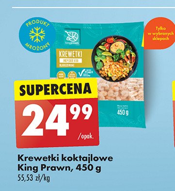 Krewetki koktajlowe King prawn promocja w Biedronka