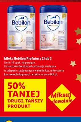 Mleko Bebilon Profutura 2 lub 3 promocja w Lidl