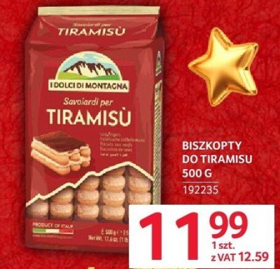 Biszkopty do Tiramisu 500g promocja w Selgros