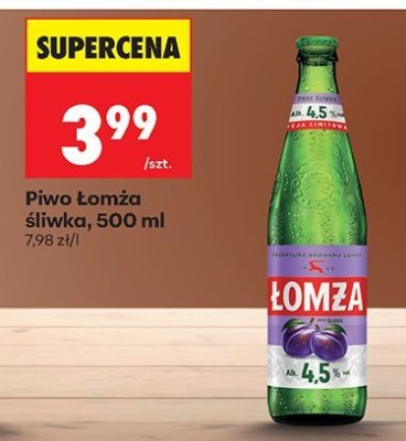 Piwo Łomża śliwka, 500 ml promocja w Biedronka