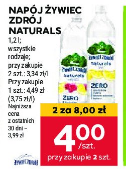 Woda z nutą cytryny ŻYWIEC ZDRÓJ NATURALS promocja