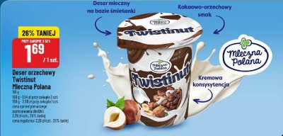 Deser orzechowy Twistinut  promocja w POLOmarket