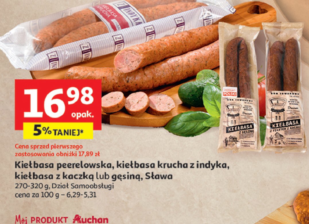 Kie艂basa z filetem z kaczki S艂awa promocja