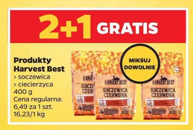 Soczewica czerwona Harvest best promocja