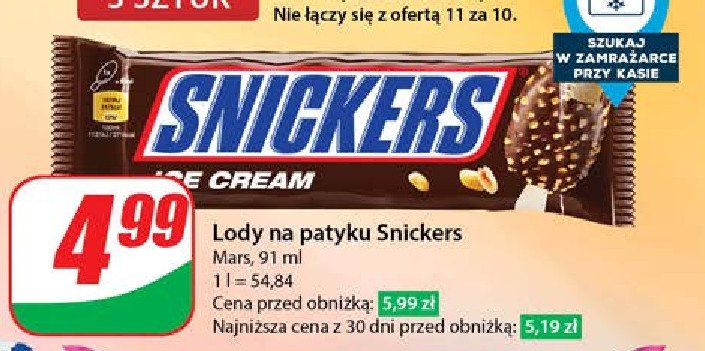 Snickers ice cream Snickers promocja