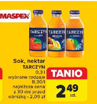 Sok multiwitamina Tarczyn promocja w Carrefour Market