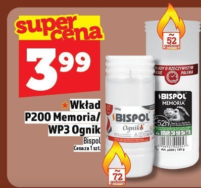 Wkład P200 Memoriał/ WP3 Ognik Bispol promocja w TOPAZ