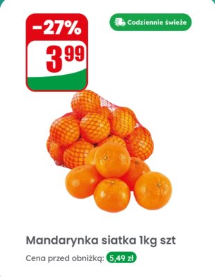 Mandarynka siatka 1kg promocja w Dino
