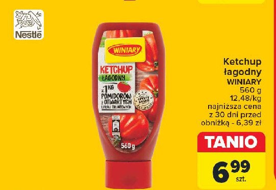 Ketchup łagodny Winiary promocja